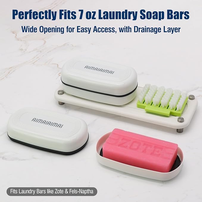 Shampoo Bar Holder Travel Case for Two Bars – Compatible - Image 4
