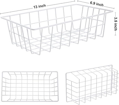 Orgneas Freezer Organizer Bins Metal Wire Storage Baskets - Image 7
