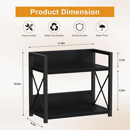 Giikin Kitchen Counter Shelf, 2 Tier Kitchen Spice Rack Organizer - Image 2