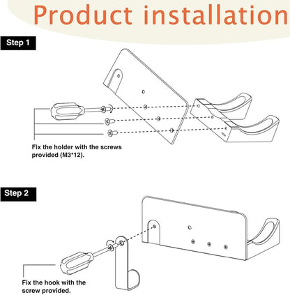 Hair Dryer Holder, Hair Dryer Holder Wall Mounted Self Adhesive Hairdryer - Image 8