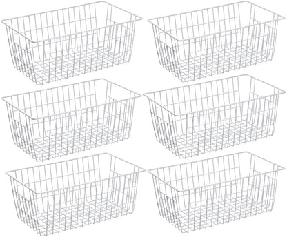 SANNO Wire Metal Baskets Freezer Baskets Farmhouse Organizer Storage Bins Large by SANNO