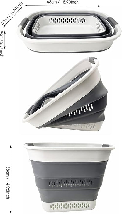 SAMMART 40L Collapsible Plastic Laundry Basket - Image 7