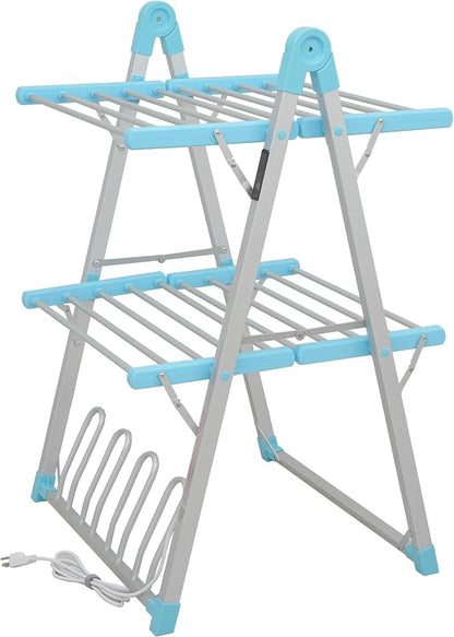 Electric Heated Clothes Drying Rack, Foldable Heated Garment Dryer by SHARNDY