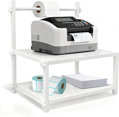 Label Holder Wooden for Rolls & Fan-Fold, Rear Thermal Printer Stand, Shipping by Unknown