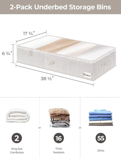 StorageWorks Extra Large Under Bed Storage Containers - Image 2