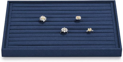7 Slots Microfiber Jewelry Tray, Ring Display Earring Display Tray, Ring by Papten