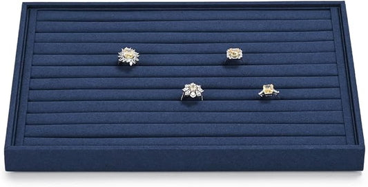 7 Slots Microfiber Jewelry Tray, Ring Display Earring Display Tray, Ring by Papten