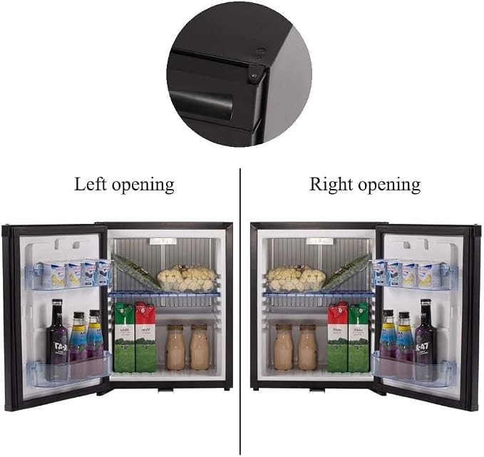 Smad Mini Fridge with Lock Compact Refrigerator - Image 2