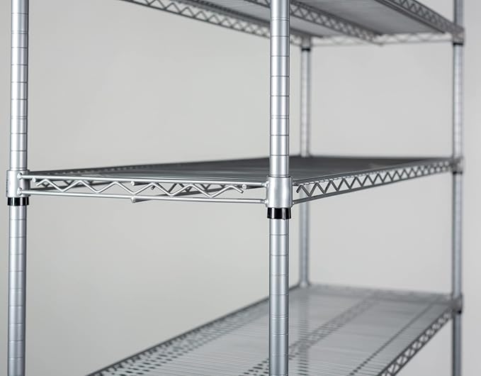 Omega 14" Deep x 72" Wide x 80" High 3 Tier Gray Starter Shelving Unit - Image 3
