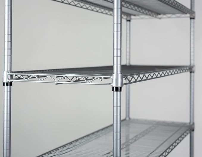 Omega 14" Deep x 54" Wide x 86" High 3 Tier Gray Starter Shelving Unit - Image 3