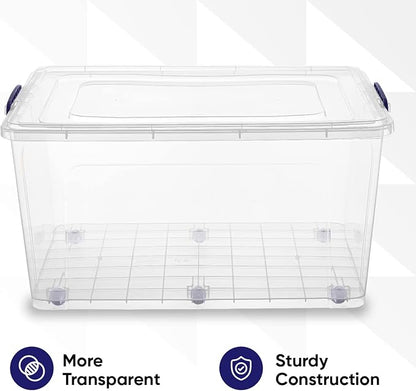 Superio Storage Bins with Lids- Clear Boxes - Image 7