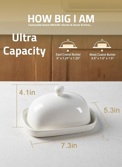 Sweejar Ceramic Butter Dish - Image 3