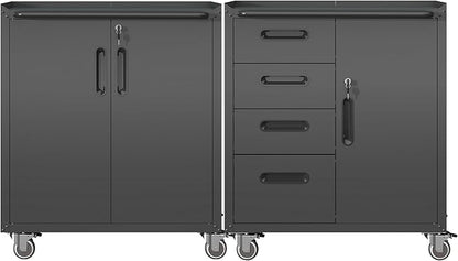 Metal Tool Cabinet, Garage Storage Cabinet System, Wall Cabinet & Locking by VIYET