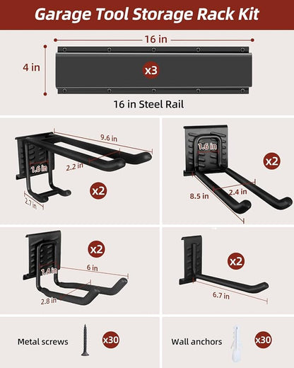 48-Inch Garage Storage Tool Organizer - Image 8