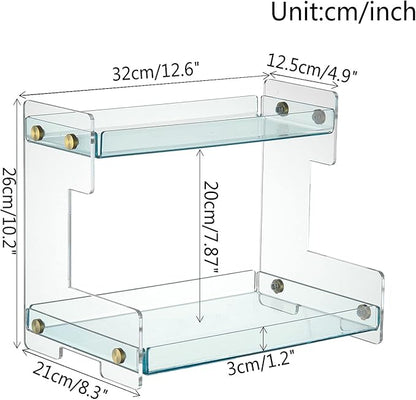 Bathroom Organizer Countertop, 2 Tier Bathroom Counter Organizer Kitchen Spice - Image 2