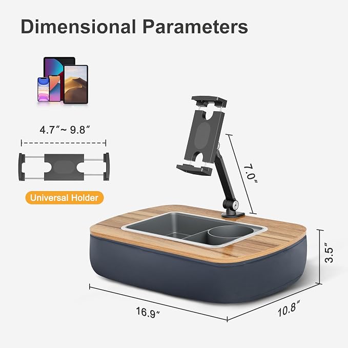 Lap Beanbag Tablet Pillow Stand, Adjustable iPad Holder - Image 7
