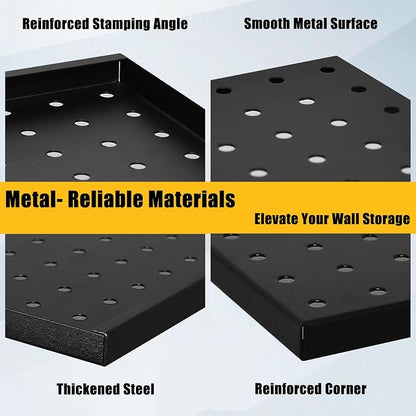 PBHEPJ 8 Pcs Metal Pegboard Panels, Heavy Duty Peg Boards - Image 7