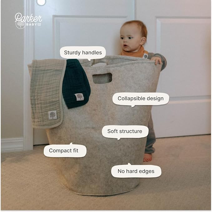 Parker Baby Co. Nursery Laundry Hamper - Image 5