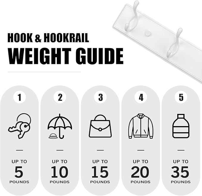 Wooden Coat Rack, Wall-Mounted Organizer - Image 3