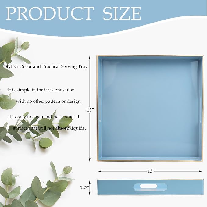 Spsyrine Light Blue Decorative Tray - Image 3