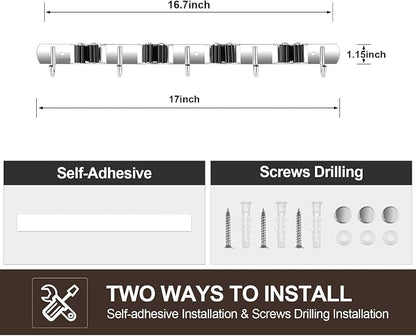 2 Pack Broom Holder Wall Mount, Stainless Steel Broom Hanger Wall Mount - Image 7