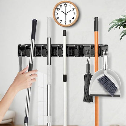 Broom Holder Wall Mount, 2 Packs Heavy Duty Cleaning Supplies Organizer - Image 6