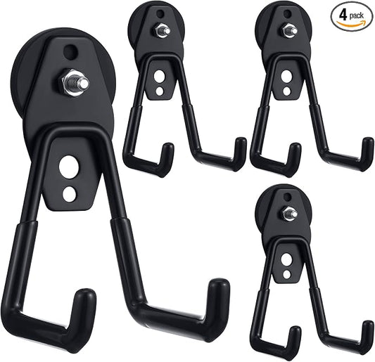 Landhoow Large Magnetic Hooks Heavy Duty Garage Magnet Hooks Strong Storage by Landhoow