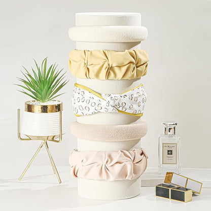 Vertical Headband Holder Organizer, Soft Velvet Tower Hairband Stand Display - Image 4