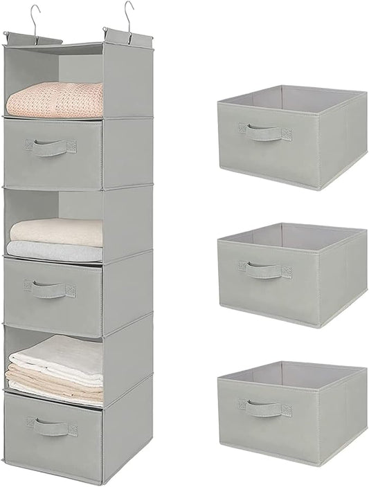 MAX Houser 6 Tier Shelf Hanging Closet Organizer, Closet Hanging Shelf by MAXHouser