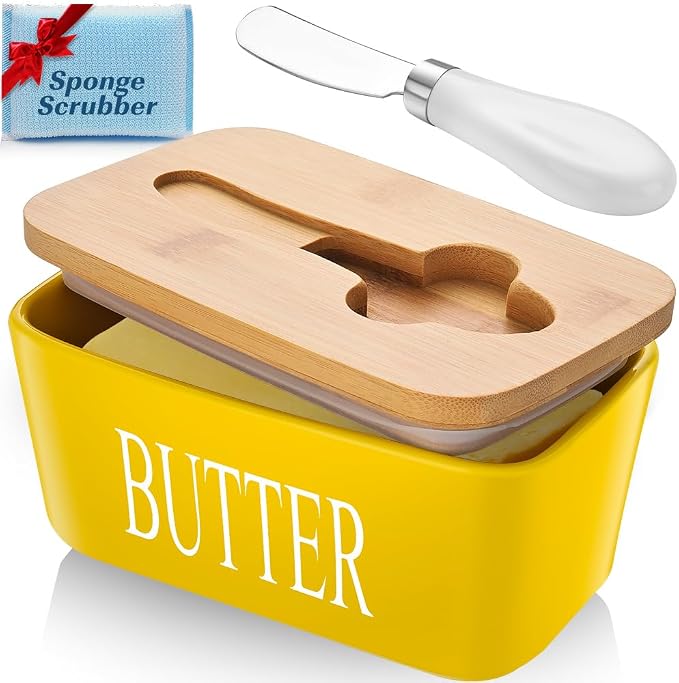 Large Butter Dish With Lid by AISBUGUR