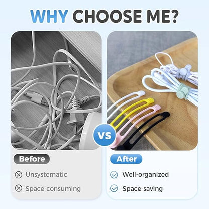 Data Cable Organizer, Reusable Cable Management Organizers - Image 3