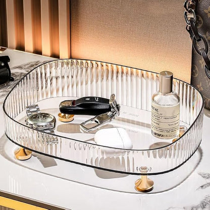 Vanity Tray Perfume Organizer – Acrylic Bathroom Tray, Countertop Storage Decor - Image 3