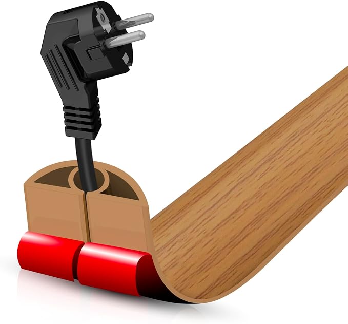 Floor Cord Cover Self Adhesive Cord Hider, 3.3FT Cable Management, Extension by DBHXXMB-HH