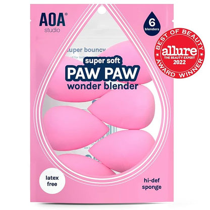 AOA Studio Collection makeup Sponge Set Latex Free and High-definition Set of 6 - Image 2