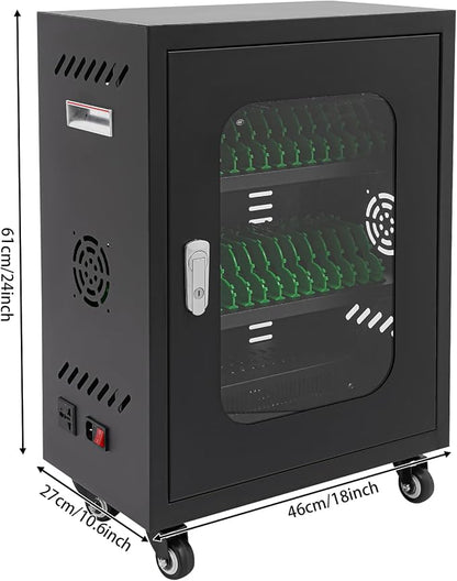 Cell Phone Charging Stations 30 Device Mobile Storage Cart - Image 2