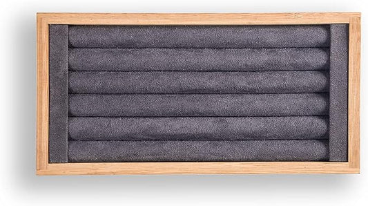 Coward Bamboo Ring Earrings Display Holder Jewelry Storage Tray Organizer by FocusOnJewelryDisplay15yrs