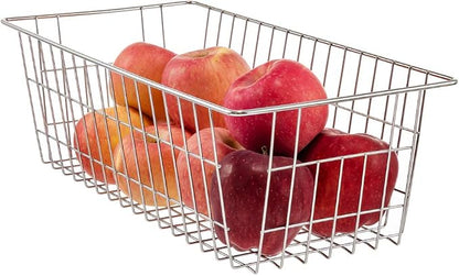 Wire Storage Baskets Freezer Organizing Bins Pantry Food Storage Organizer - Image 4