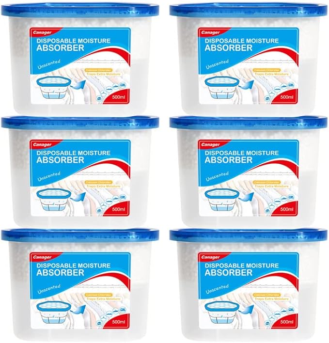 CANAGER Fragrance Free Moisture Absorber Box, Odor Eliminator and Dehumidifier by CANAGER