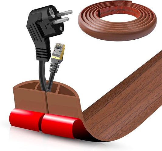 Floor Cord Cover Self Adhesive Cord Hider, 10FT Cable Management, Extension by DBHXXMB-HH