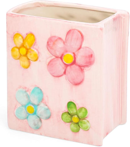 Book Vase Flower Pencil Cup Pen Holder by Busnos