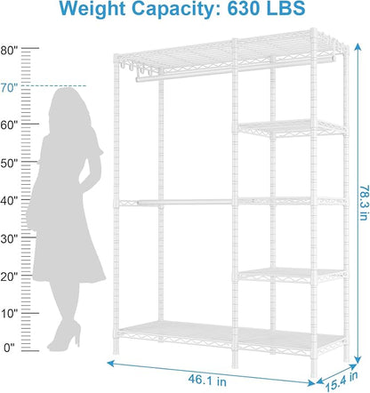 Ulif F2 Clothes Rack, 5 Tiers Heavy Duty Garment Rack - Image 3
