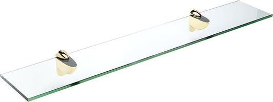 Spancraft Glass H-10x42-Brass Heron Glass Shelf by Spancraft