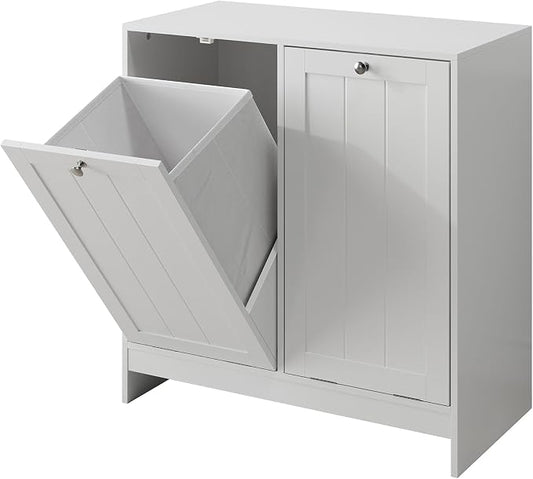 Double Tilt Out Laundry Hamper Cabinet by YMW