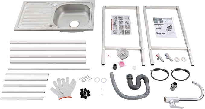 Free Standing Stainless Steel Sink 30" Commercial Sinks - Image 9