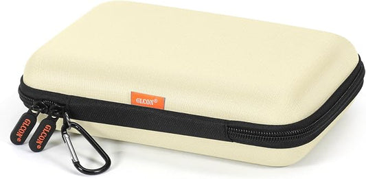 Clean-Beige Hard Shell Case for Electronic Accessories Organizer by GLCON