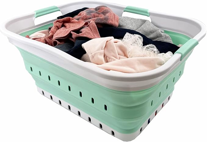 SAMMART 42L Collapsible Plastic Laundry Basket - Image 6