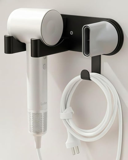 Hair Dryer Holder Wall Mounted, Hair Dryer Organizer Self Adhesive Compatible by Chochoyah