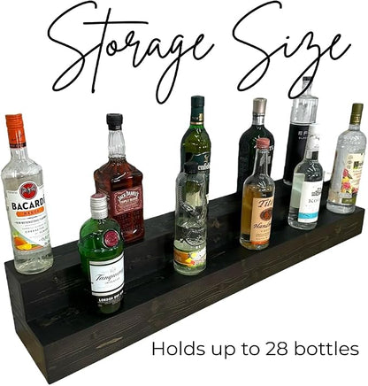 2 Tiered Counterop Liquor Bottle Display Shelf - Image 5