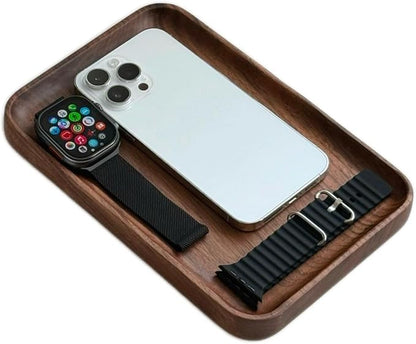 Galaxias Desktop Drawer Storage Tray, Men's Storage Box, Made of Walnut Wood by Unknown