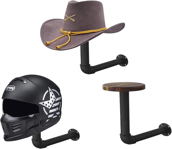 Motorcycle Helmet Holder, Helmet Holder Wall Mount Easy Storage by Unknown